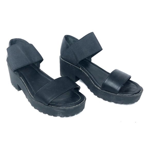 Urban Outfitters Shoes - Urban Outfitters 90's Platform Lug Sandal Black 8